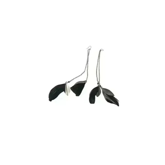 Long Feather Earrings with Ear Wire - Picture 1 of 4